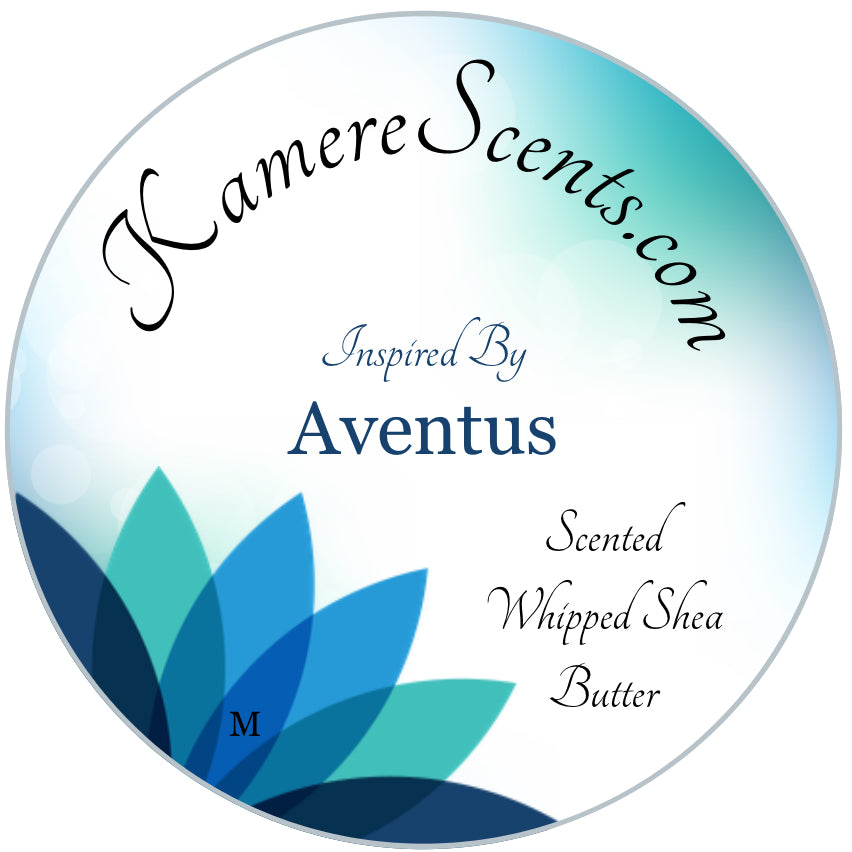 Aventus-scented whipped shea butter with a delightfully sweet aroma. The whipped shea butter glides onto the body and releases a calming scent. The moisturizing ingredients help relieve dry skin.  A blend of natural shea butter, almond, coconut, and jojoba oils. Infused with Inspired by Aventus-scented oil.